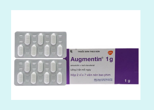 Thuốc Augmentin 1mg dạng viên nén 2 vỉ x 7 viên