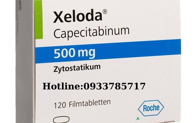 Thuốc Xeloda 500 mg điều trị ung thư, Hộp 120 viên